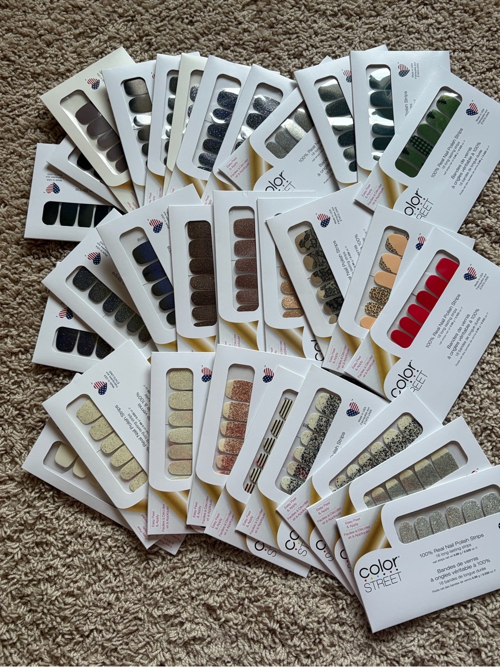 30-Pack Color Street Nail Polish Strips Bundle